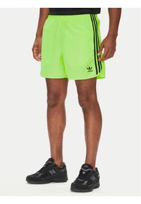 Adidas - adidas Szorty sportowe adicolor Classics Sprinter JY1269 Zielony Regular Fit. Kolor: zielony. Materiał: syntetyk. Styl: sportowy