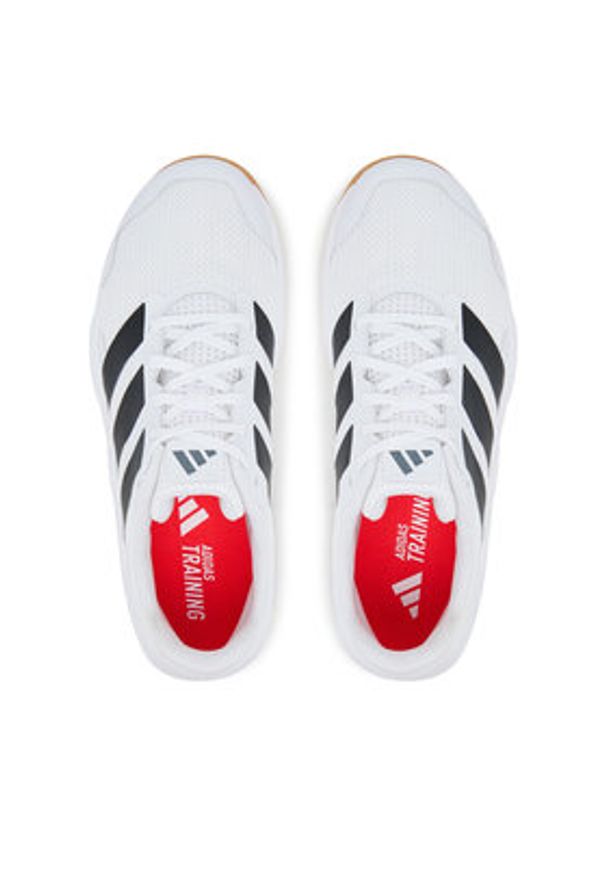 Adidas - adidas Buty na siłownię Dropset Base JS3162 Biały. Kolor: biały. Materiał: materiał. Sport: fitness