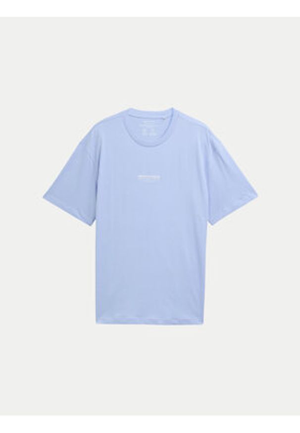 Tom Tailor Denim T-Shirt 1045021 Błękitny Relaxed Fit. Kolor: niebieski. Materiał: bawełna