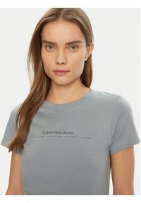 Calvin Klein Jeans T-Shirt Institutional Graphic J20J224990 Szary Slim Fit. Kolor: szary. Materiał: bawełna #3