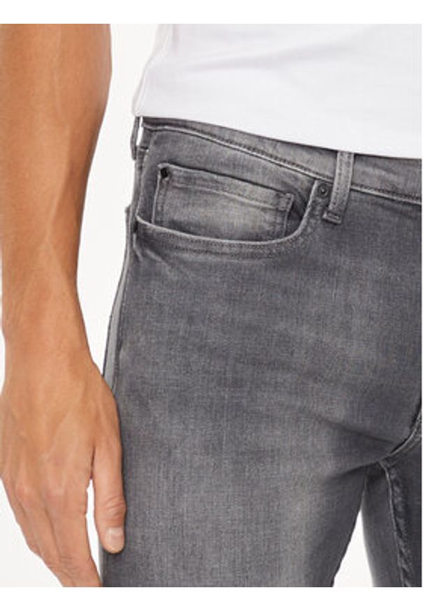 Pepe Jeans Jeansy PM207388 Szary Slim Fit. Kolor: szary