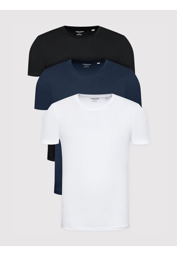 Jack & Jones - Jack&Jones Komplet 3 t-shirtów Organic Basic 12191759 Kolorowy Regular Fit. Materiał: bawełna. Wzór: kolorowy