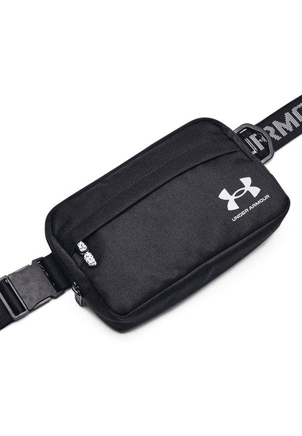 Saszetka nerka crossbody uniseks Under Armour UA Loudon Waist Bag Xbody - czarna. Kolor: czarny. Materiał: poliester