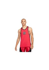 Koszulka treningowa męska Nike Dri-fit Starting Five. Kolor: czerwony. Materiał: poliester. Długość rękawa: bez rękawów. Technologia: Dri-Fit (Nike). Sport: bieganie