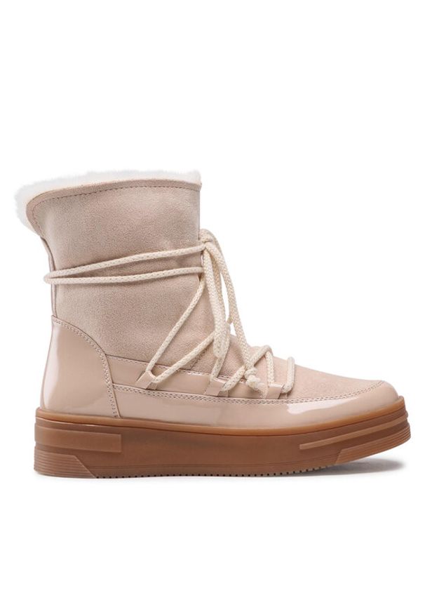 Jenny Fairy Śniegowce WS5806-04 Beżowy. Kolor: beżowy. Materiał: materiał