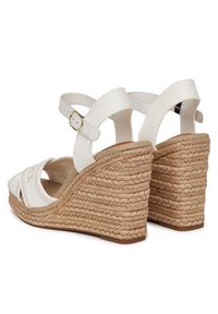 TOMMY HILFIGER - Tommy Hilfiger Espadryle Tommy Hilfiger Espad High Wedge FW0FW08668 Écru. Materiał: materiał #4