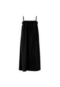 Sukienka damska Protest Dune. Kolor: czarny. Sezon: lato. Typ sukienki: sportowe. Styl: sportowy. Długość: midi #1