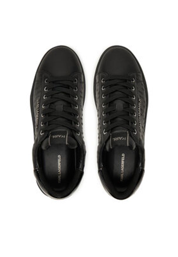 Karl Lagerfeld - KARL LAGERFELD Sneakersy KL57549 Czarny. Kolor: czarny. Materiał: skóra