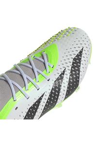 Adidas - Buty piłkarskie adidas Predator Accuracy.1 L Fg M GZ0032 białe. Zapięcie: sznurówki. Kolor: biały. Materiał: guma, syntetyk, materiał. Szerokość cholewki: normalna. Sport: piłka nożna #7
