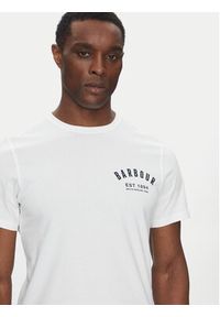 Barbour T-Shirt Preppy MTS0502WH11 Biały Tailored Fit. Kolor: biały. Materiał: bawełna #2