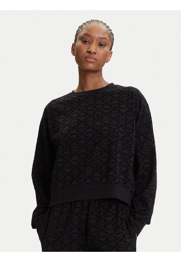 Hugo - HUGO Bluza 50545210 Czarny Regular Fit. Kolor: czarny. Materiał: bawełna