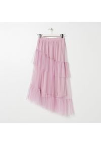 Sinsay - Asymetryczna spódnica - Różowy. Kolor: różowy #1