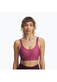 Biustonosz Under Armour Infinity Mid. Kolor: różowy. Sport: fitness #1
