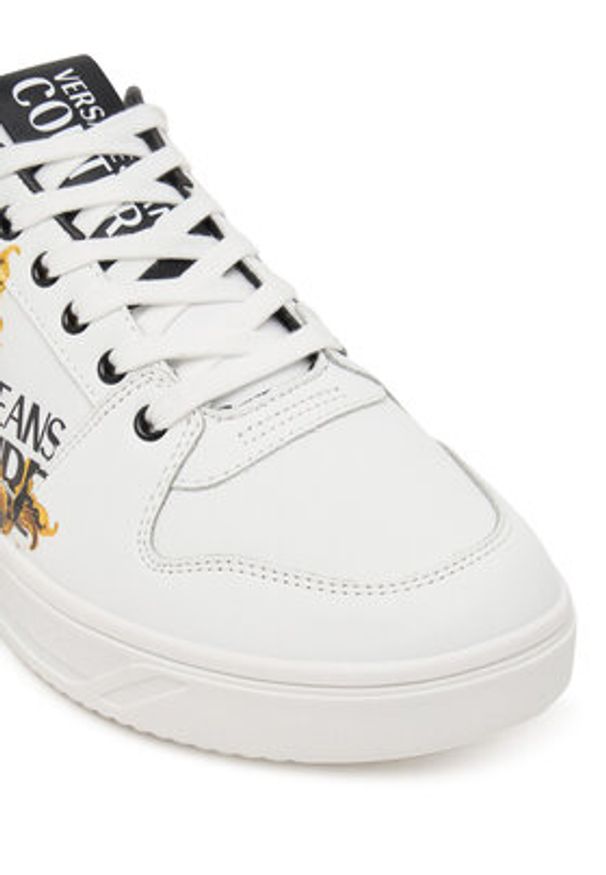 Versace Jeans Couture Sneakersy 79YA3SJ5 ZPB42 Biały. Kolor: biały. Materiał: skóra