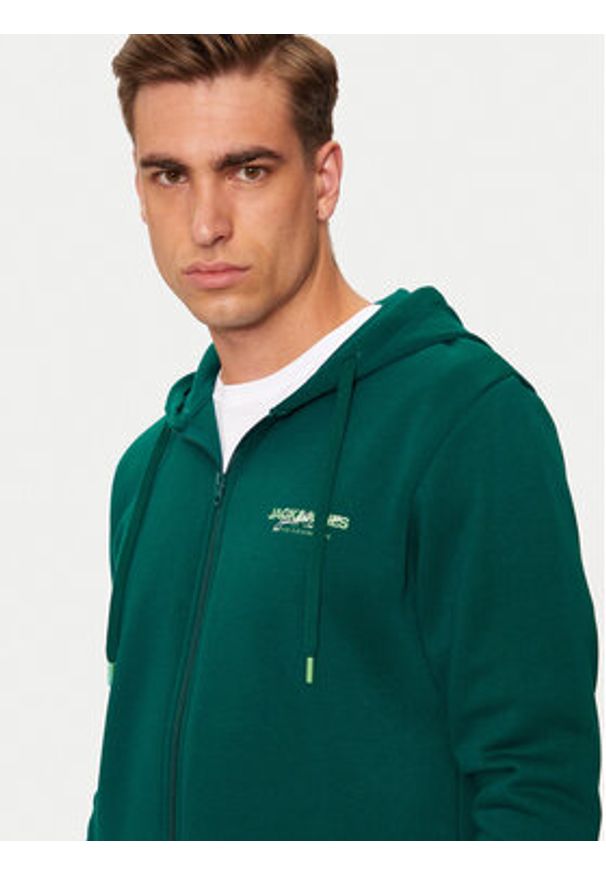 Jack & Jones - Jack&Jones Bluza Alvis 12256847 Zielony Standard Fit. Kolor: zielony. Materiał: syntetyk, bawełna