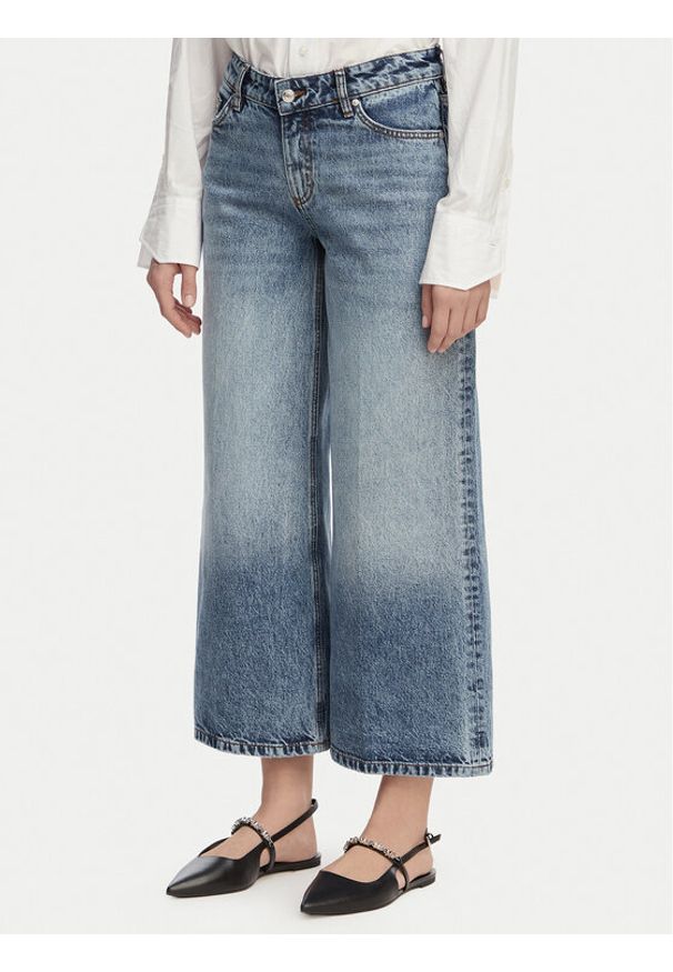 Hugo - HUGO Jeansy Geredith 1 50556985 Niebieski Wide Leg. Kolor: niebieski