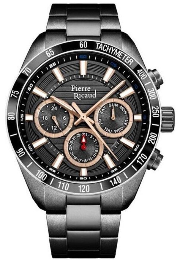 Zegarek męski Pierre Ricaud P97031.S1R6QF szary. Kolor: szary