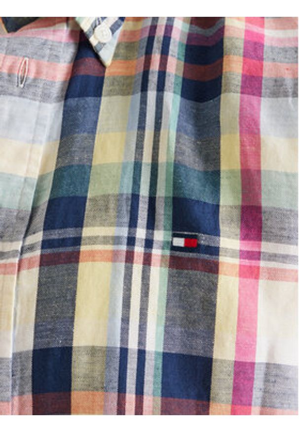 TOMMY HILFIGER - Tommy Hilfiger Koszula MW0MW43126 Kolorowy Regular Fit. Materiał: bawełna. Wzór: kolorowy