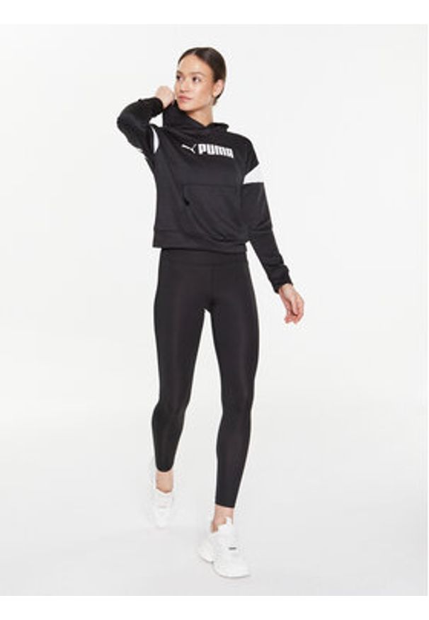 Puma Bluza techniczna Fit Tech 523079 Czarny Regular Fit. Kolor: czarny. Materiał: syntetyk