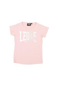 LEONE 1947 APPAREL - Podstawowy t-shirt dla dziewczynek z dużym logo. Kolor: różowy. Sport: joga i pilates