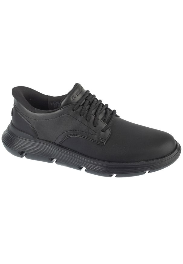 skechers - Buty do chodzenia męskie, Slip-Ins: Garza - Duran. Kolor: czarny. Materiał: syntetyk, tkanina. Model: Skechers Sport. Sport: turystyka piesza