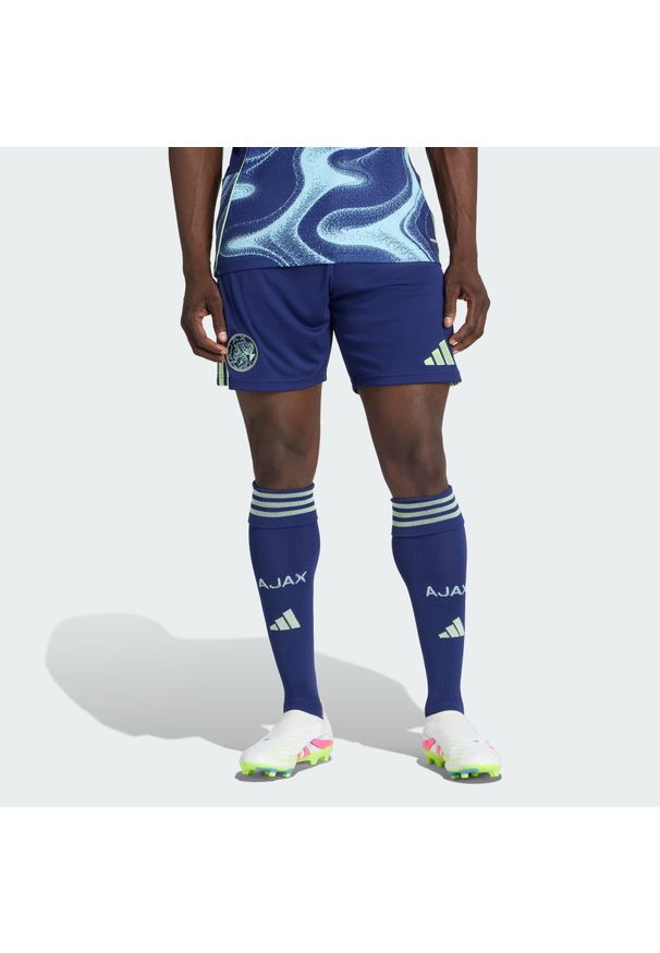Adidas - Szorty Ajax Amsterdam 25/26 Away. Kolor: niebieski. Sport: piłka nożna