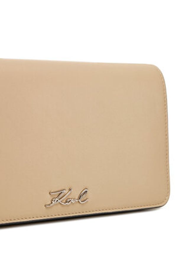 Karl Lagerfeld - KARL LAGERFELD Torebka A1W32107 Beżowy. Kolor: beżowy. Materiał: skórzane