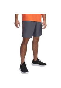 Spodenki treningowe męskie Under Armour Woven Wordmark. Kolor: szary. Sport: fitness