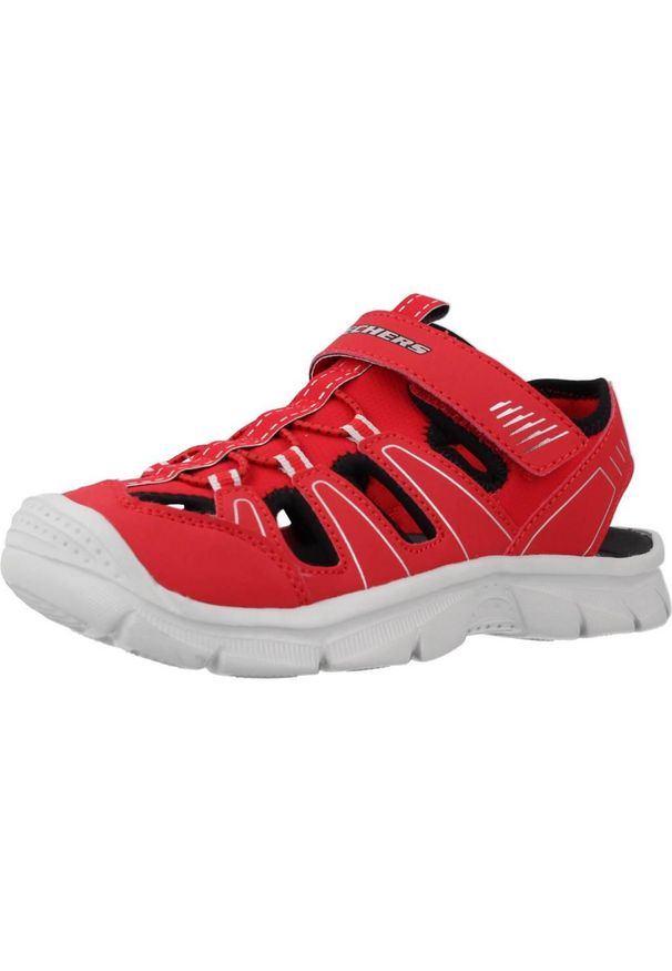 skechers - Sandały Mężczyzna Skechers Relix czerwony. Kolor: czerwony. Sezon: lato
