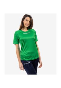 Koszulka piłkarska dla dzieci Givova One zielona. Kolor: zielony. Materiał: poliester. Sport: piłka nożna #1