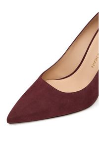 Stuart Weitzman Szpilki Stuart Power 85 SJ948 PY0 Bordowy. Kolor: czerwony. Materiał: skóra, zamsz. Obcas: na szpilce #6