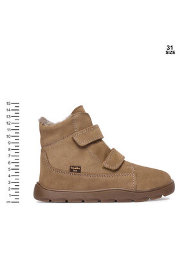 Froddo Śniegowce G2110151-8 D Beżowy. Kolor: beżowy. Materiał: zamsz, skóra