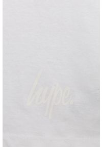 Hype T-shirt bawełniany dziecięcy kolor biały gładki. Okazja: na co dzień. Kolor: biały. Materiał: bawełna. Wzór: gładki. Styl: casual #2