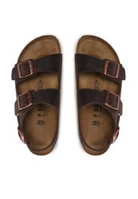 Birkenstock Sandały Milano 34873 Brązowy. Kolor: brązowy. Materiał: skóra #5