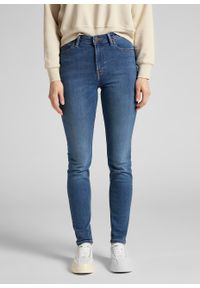 Lee - LEE SCARLETT HIGH DAMSKIE SPODNIE JEANSOWE JEANSY MID COPAN L626DUIW 112114163
