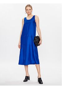 Calvin Klein Sukienka koktajlowa K20K205630 Niebieski Regular Fit. Kolor: niebieski. Materiał: jedwab. Styl: wizytowy