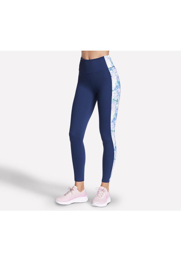 skechers - Leginsy Damskie Skechers. Kolor: niebieski
