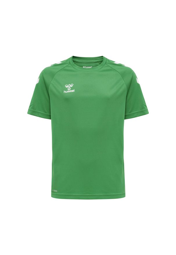 Koszulka dziecięca Hummel hmlCore. Kolor: zielony. Materiał: poliester, materiał. Sport: piłka ręczna