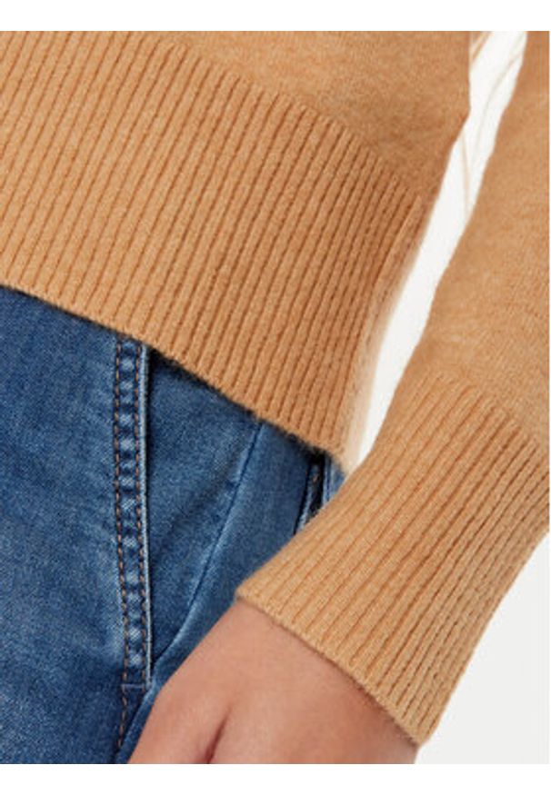Marella Sweter Snodo 2423366092 Brązowy Regular Fit. Kolor: brązowy. Materiał: wełna