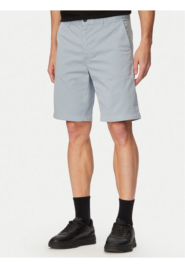 BOSS Szorty materiałowe 50536723 Niebieski jasny Slim Fit. Kolor: niebieski. Materiał: bawełna