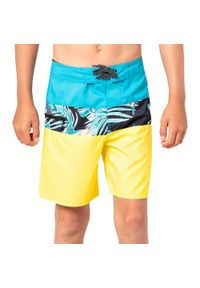 Szorty kąpielowe dziecięce Rip Curl Undertow. Kolor: niebieski, wielokolorowy, żółty. Wzór: kolorowy