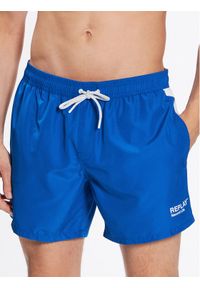Replay Szorty kąpielowe LM1128.000.82972R Niebieski Regular Fit. Kolor: niebieski. Materiał: syntetyk #1
