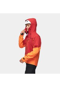 Kurtka trekkingowa hardshell męska Alpinus Besso. Kolor: pomarańczowy, czerwony, wielokolorowy. Materiał: hardshell