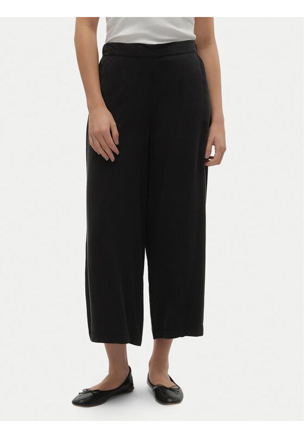 Vero Moda Kuloty Bree 10304861 Czarny Wide Leg. Kolor: czarny. Materiał: lyocell