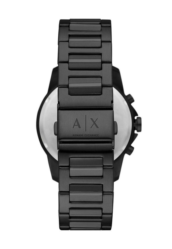 Armani Exchange Zegarek męski kolor czarny. Kolor: czarny. Materiał: materiał