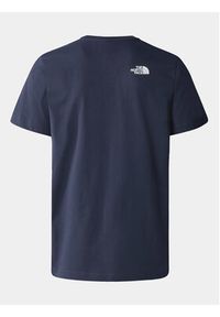 The North Face T-Shirt Woodcut Dome NF0A87NX Granatowy Regular Fit. Kolor: niebieski. Materiał: bawełna #3