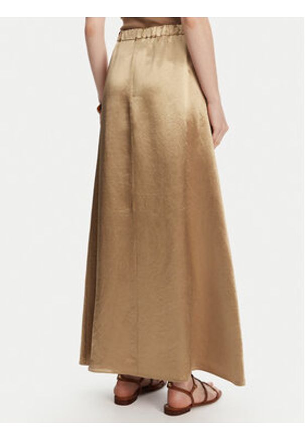 Max Mara Leisure Spódnica trapezowa Nuevo 2516101028 Beżowy Regular Fit. Kolor: beżowy. Materiał: acetat