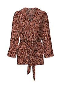 Vero Moda Bluzka Easy 10297344 Brązowy Relaxed Fit. Kolor: brązowy. Materiał: wiskoza #4