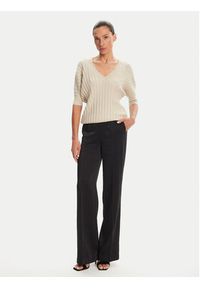 Morgan Spodnie palazzo 251-PVTEO.F Czarny Wide Leg. Kolor: czarny. Materiał: wiskoza #4