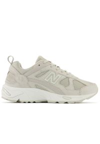 Buty unisex New Balance CM878JS1 - beżowe. Kolor: beżowy. Materiał: guma, zamsz, skóra. Szerokość cholewki: normalna